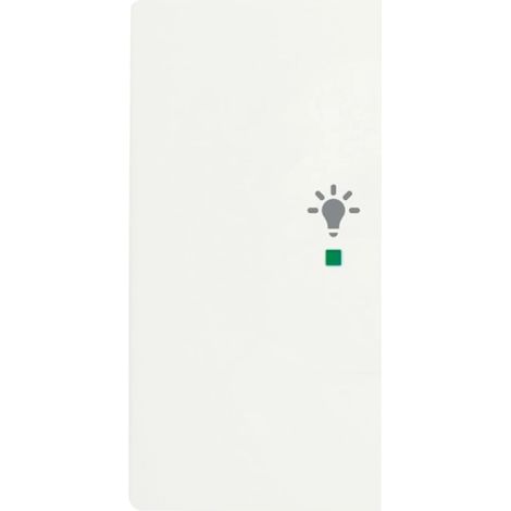 Bascule double avec symbole ’’lumière’’ gauche studio blanc mat