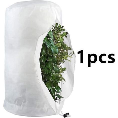 Winter plant cover - Non-woven - 80x100cm - Cold protection - Green and white