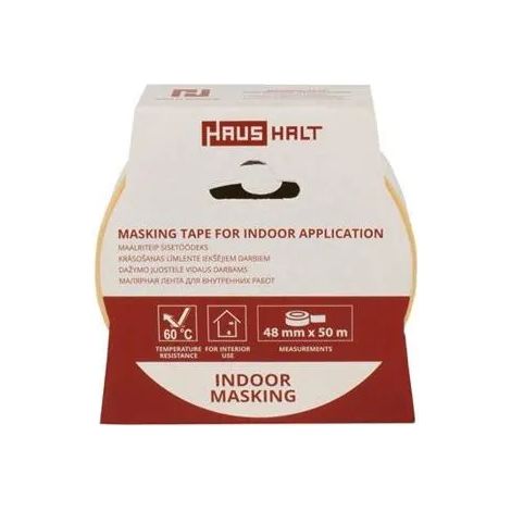 Outil du peintre Haushalt masking tape 50 m 4.8 cm (1/2)