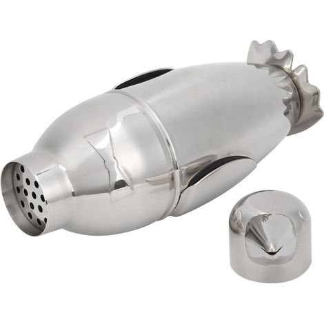 Klassischer Retro-Cocktailshaker aus Edelstahl, 500 ml Fassungsvermögen, professionelles Werkzeug für professionelle und angehende Barkeeper. (1/5)