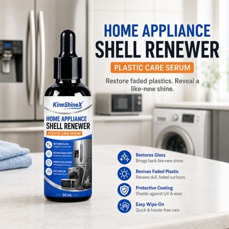 KineShineX Home Appliance Plastic Casing Refurbishing Liquid: Removing Old Plastic Panels from Refrigerators, Washing Machines, and Microwaves (1/4)