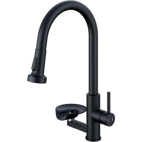 Robinet extractible avec joint en forme de coupelle, robinet d'évier de cuisine (1/5)
