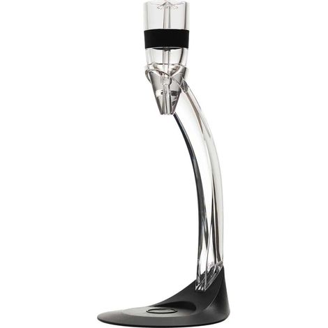 Aérateur de Vin - COOK CONCEPT - Avec Support - Noir et Argent (1/4)