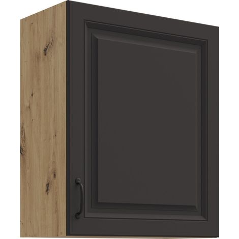 Hängeschrank 60 cm Stilo Grau + Eiche Artisan Küchenzeile Küchenblock Küche (1/4)