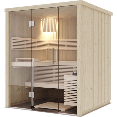 Harvia Panorama Mini Elementsauna aus Fichte Saunakabine ca. 173x159x201 cm