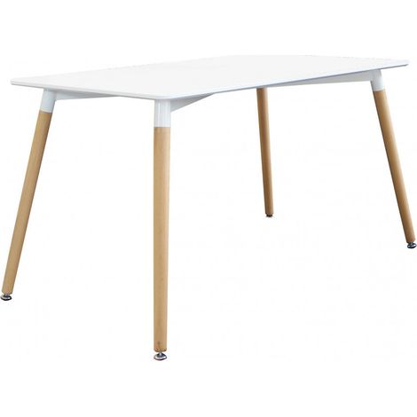 Tavolo Lione 120x80x75 h cm in Legno Bianco (1/3)