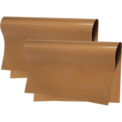 Tapis de Cuisson Double Face en Ptfe Résistant Haute Température, Surface Lisse pour Moule à Gâteau, Lot de 2 Feuilles Réutilisables pour Four et Pâtisserie'-'- (1/5)