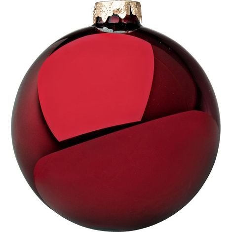 Palline per albero di natale in vetro color Rosso da Ø 2 cm set da 50 pezzi (1/2)