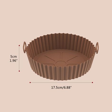 Panier réutilisable en silicone pour friteuse à air, doublure alimentaire résistante aux hautes températures, accessoire de cuisson (1/3)