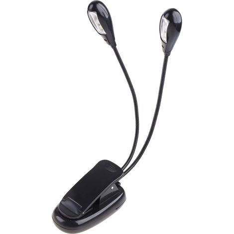 Lampe flexible à 2 bras - 4 LED Pour voyage, lecture, camping, (1/5)