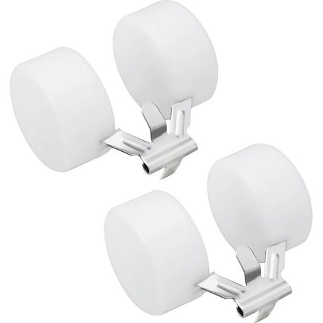 Lot de 2 flotteurs de carburateur en plastique compatibles avec Simson BVF Vergaser 16N1 16N3 ZT21N GEN2 Blanc (1/4)