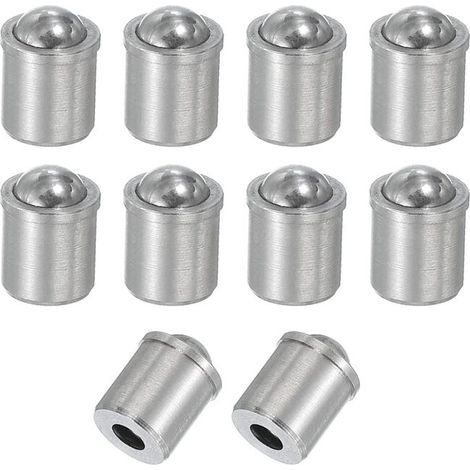 10 Stück Kugellagerbolzen aus Edelstahl 304, Kugelgelenkbolzen mit sphärischer Spitze, Kugelriegel für Schranktüren und Schubladen, 8 x 9 mm (1/5)