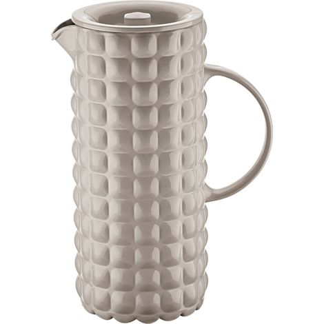 Guzzini - Carafe gris tourterelle Tiffany avec couvercle (1/2)