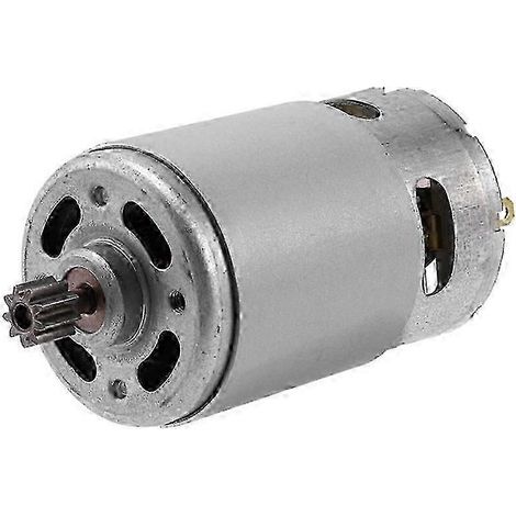 Moteur CC 18V pour voiture électrique enfant, voiture télécommandée, voiturette électrique pour bébé, moteur électrique RS550, boîte de vitesses à 12 dents. (1/4)