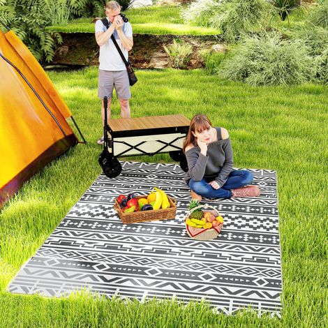 Tapis d'extérieur résistant aux intempéries. Tapis de style bohème. Tapis d'extérieur pour salon ou balcon. (1/5)