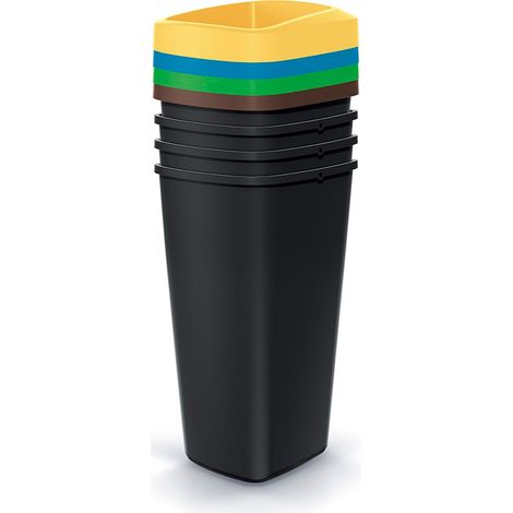 Juego de reciclaje de 25L - 4 cubos (1/4)