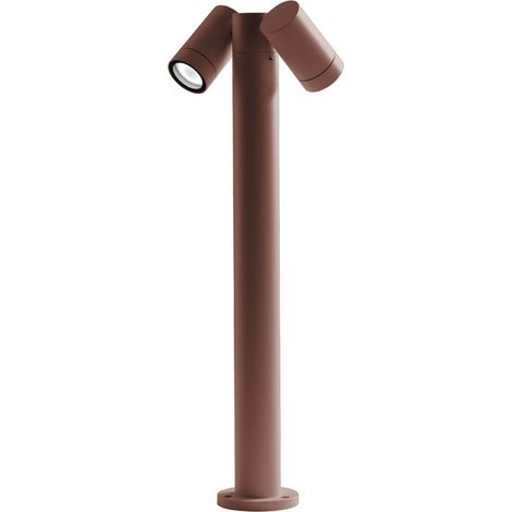 Borne D'Extérieur Ges1113 Structure En Aluminium Moulé Sous Pression Raccordement Gu10 Ip65 Marron - Gealuce (1/2)
