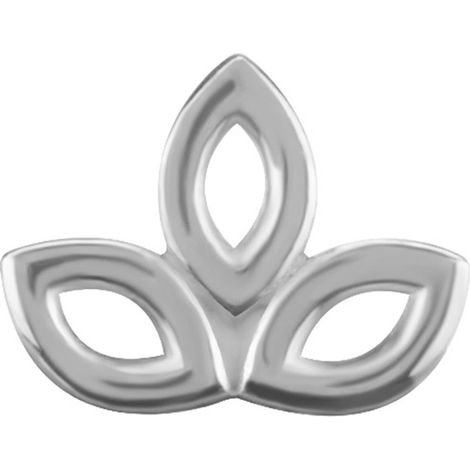 Tapa decorativa de oro de 18 quilates - oro blanco - GD18K-036 (1/2)