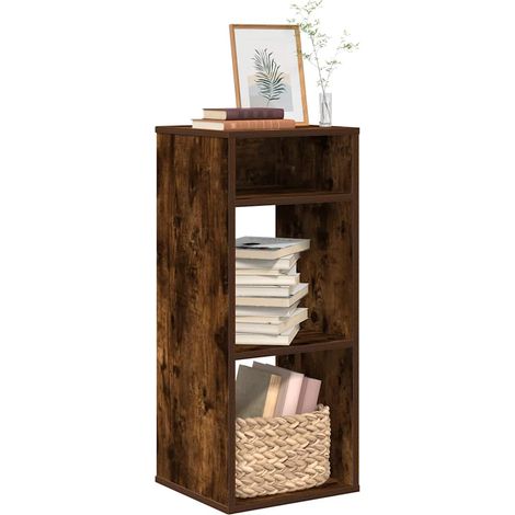 Bücherregal Räuchereiche 34x31x80 cm Holzwerkstoff
