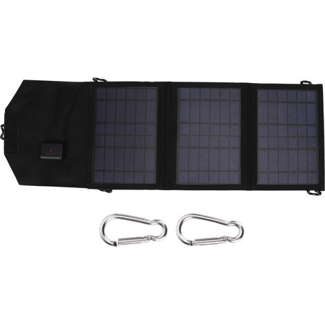 Ortviai Panneau Solaire Pliable 10,5 W – Chargeur Portable en Silicium Polycristallin avec Sortie USB 5 V (1/5)
