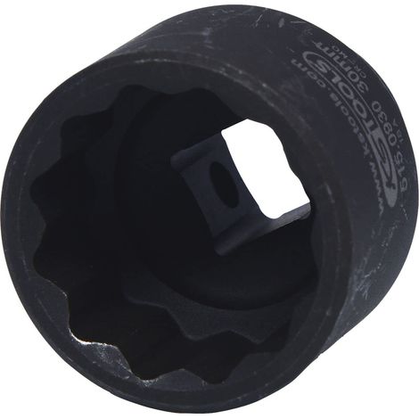 KS Tools 515.0930 Bussola poligonale 1/2" per avvitatori ad impulsi, corta, 30 mm (1/4)