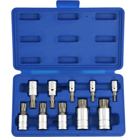 Neiko® 10056 a Xzn Triple Square spline bit socket set, S2 Steel , da pezzi (1/5)