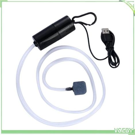 Pompe à oxygène pour aquarium - FAFEICY - VGEBY - Silencieuse - Mini portable - Corps ABS (1/5)