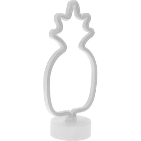 Lampe néon de table originale, veilleuse décorative en forme unique avec socle, idéale salon chambre, éclairage LED moderne, cadeau tendance. (1/5)