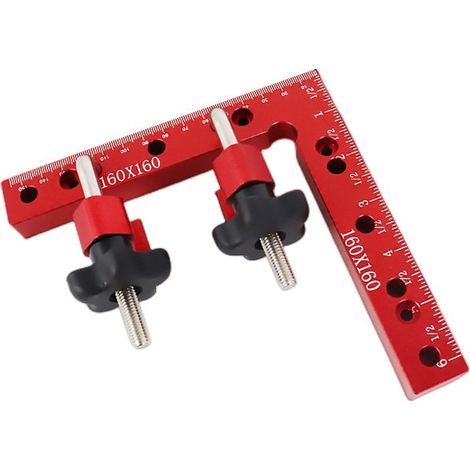Equerre De Menuiserie - 90 Degres - Alliage D Aluminium - Pour Assemblage De Cadres Et Meubles - 160 X 160 Mm - 1 Piece (1/5)