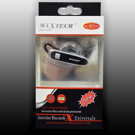 Trade Shop - Auriculares Bluetooth Maxtech Au-bt010 Universal Smartphone Auriculares Versión 4.2 - (1/3)