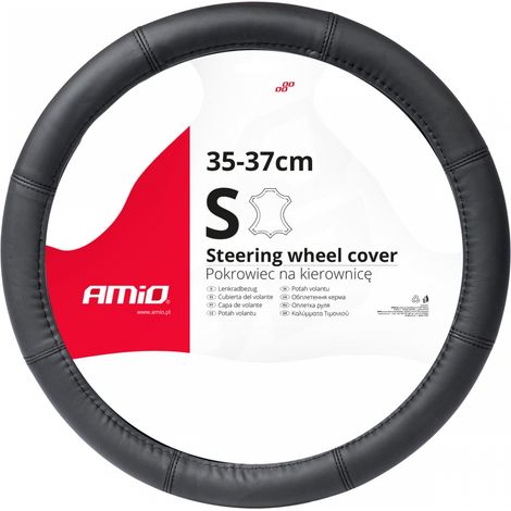 Coprivolante in pelle per auto, taglia S 35-37 cm, SWC-48-S, amio-03545 (1/4)