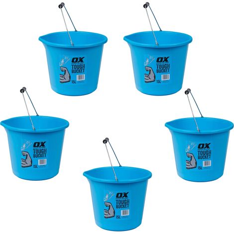 X5 OX Pro Tough 15L Blue Bucket UKs Toughest Bucket Will not Split P112315 (1/5)