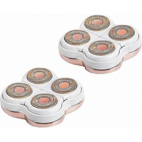 Têtes de remplacement pour rasoir électrique, couteau flottant étanche pour épilation bras et jambes, nettoyage facile, lames de rechange compatibles. (1/5)