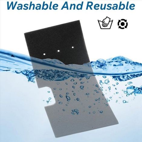 Filtre À Charpie - Pour Laveuse-Sécheuse Combinée - En Éponge Flexible - Lavable Et Réutilisable - Lot De 16 Pièces (1/5)
