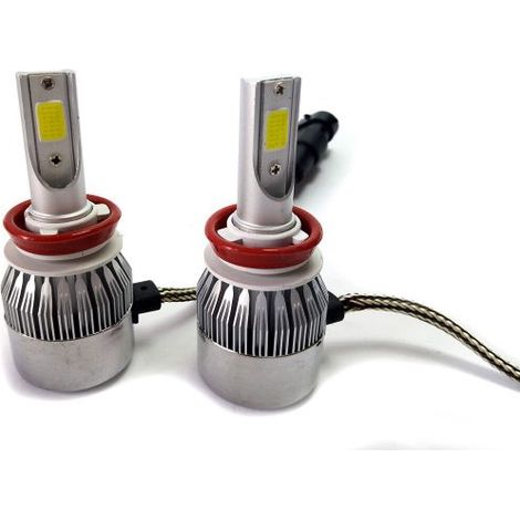 COPPIA LAMPADE LED AUTO FARI H1 MOTO KIT LAMPADINE 36W LUCE BIANCA 6000K 3800LM