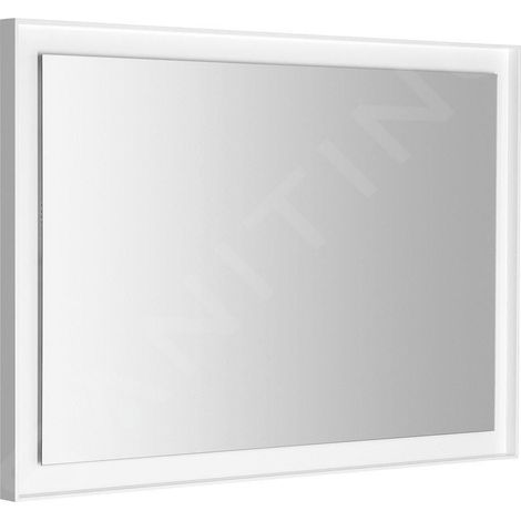 Sapho - Miroir Flut dans un cadre 100x70 cm, avec éclairage LED, blanc FT100 (1/5)