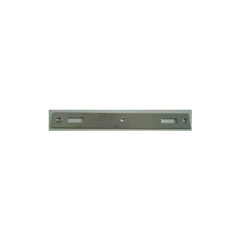 Gache inox pour verrou 2 vantaux (1/2)