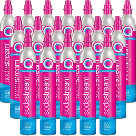 Set mit 18 co2-gasflaschen 60 l schnellkupplung für vergaser - Sodastream - 18 X CYLINDRE QUICK CONNECT (1/2)