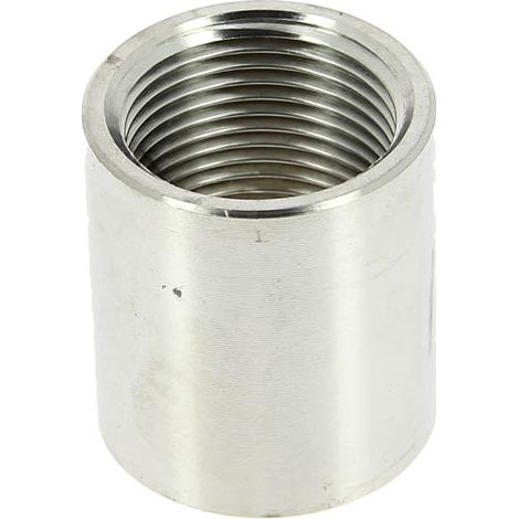 Sferaco – Manchon inox égal femelle 3/4 – Raccord inox 316 – Taraudage cylindrique BSP – PN20 – Température -25°C à +180°C