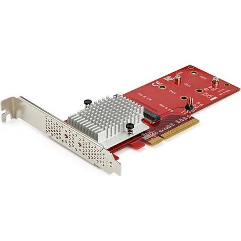 StarTech.com Adattatore X8 per due unità SSD PCIe M.2 - PCIe 3.0 (X8 DUAL M.2 PCIE SSD ADAPTER - FOR PCIE NVME / AHCI M.2 SSDS) (1/5)