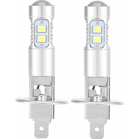 Scheinwerferlampe, H1 6000K Ultraweiß 100W LED-Scheinwerferlampen-Set für Abblendlicht, 2er-Pack (1/5)