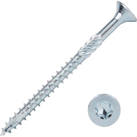 Spanplattenschrauben verzinkt 4 x 50 mm Torx 20 Teilgewinde -