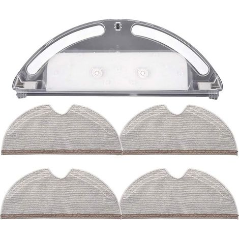 Réservoir d'eau avec 4 serpillères à couverture complète pour aspirateur Xiaomi Roborock S5 S50 S51 S55 S6 (1/5)