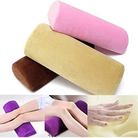 Coussin Demi-Lune - Mousse à Mémoire de Forme - Pour Bureau Voyage Genoux Jambes - 40 x 18 x 10 cm - 1 Pièce (1/4)