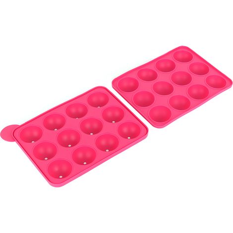 Moule à glaçons ronds en silicone pour cocktails, 12 cavités, bac à billes de glace pour boissons
