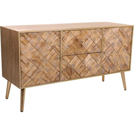 Mueble bajo de madera marrón 118x41x65 (1/5)