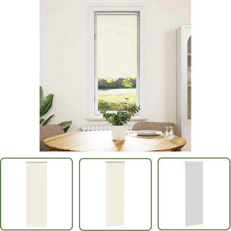 vidaXL Store enrouleur occultant blanc cassé 55x130cm largeur du tissu (1/5)