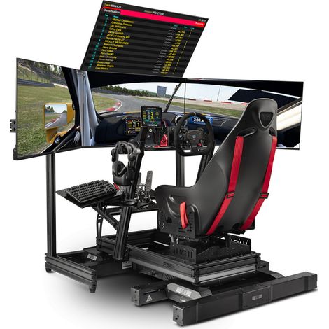 Next Level Racing Elite Freestanding Overhead Quad Monitor Stand Add-On Black Edition