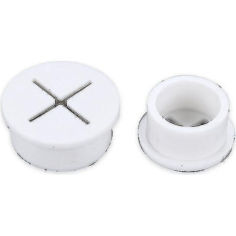 Bouchons en caoutchouc silicone pour trous de câbles, œillets en caoutchouc pour bureau, maison ou ordinateur (blanc) (6 pièces) A (1/5)