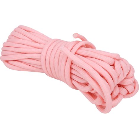 Corde Parachute Lumineuse 10M 9 Ames Nylon 140kg Pour Camping Randonnee Extérieur - Rose - 1 Pièce (1/5)